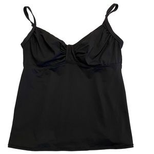 Land's End Black Underwire Tankini.  Size 10